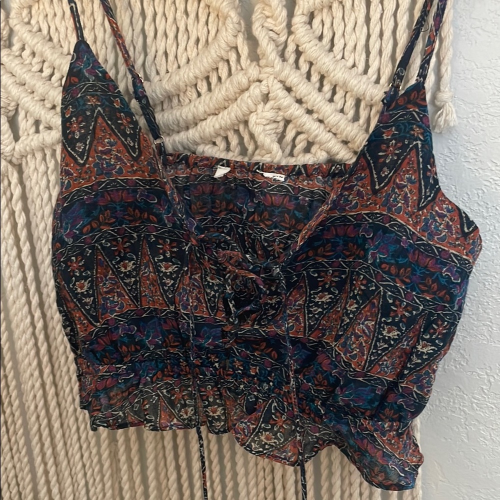 Bohemian Floral Print Women's Top